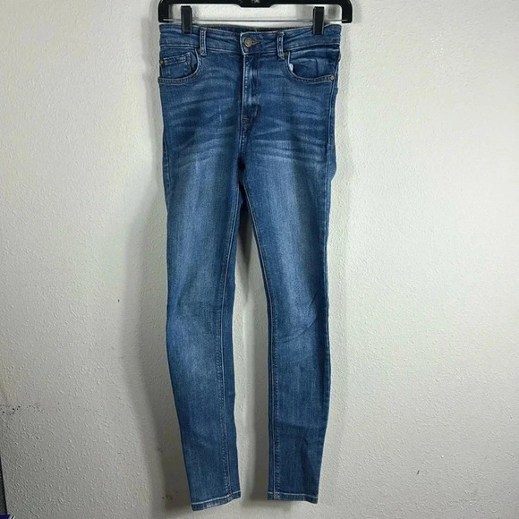 MNG Denim & Tees Soho Skinny High Waist Blue Jeans size 2 - Picture 1 of 12